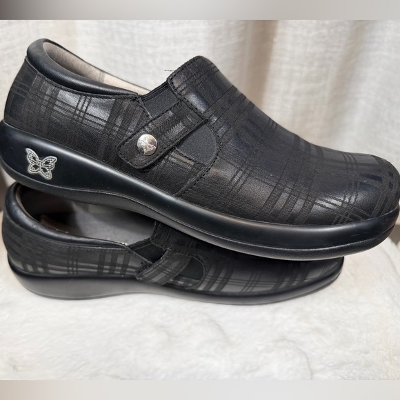 Alegria Women’s Leather Slip-On Clogs Black EU 40 US 9.5–10 Comfort Work Shoes - Picture 4 of 7